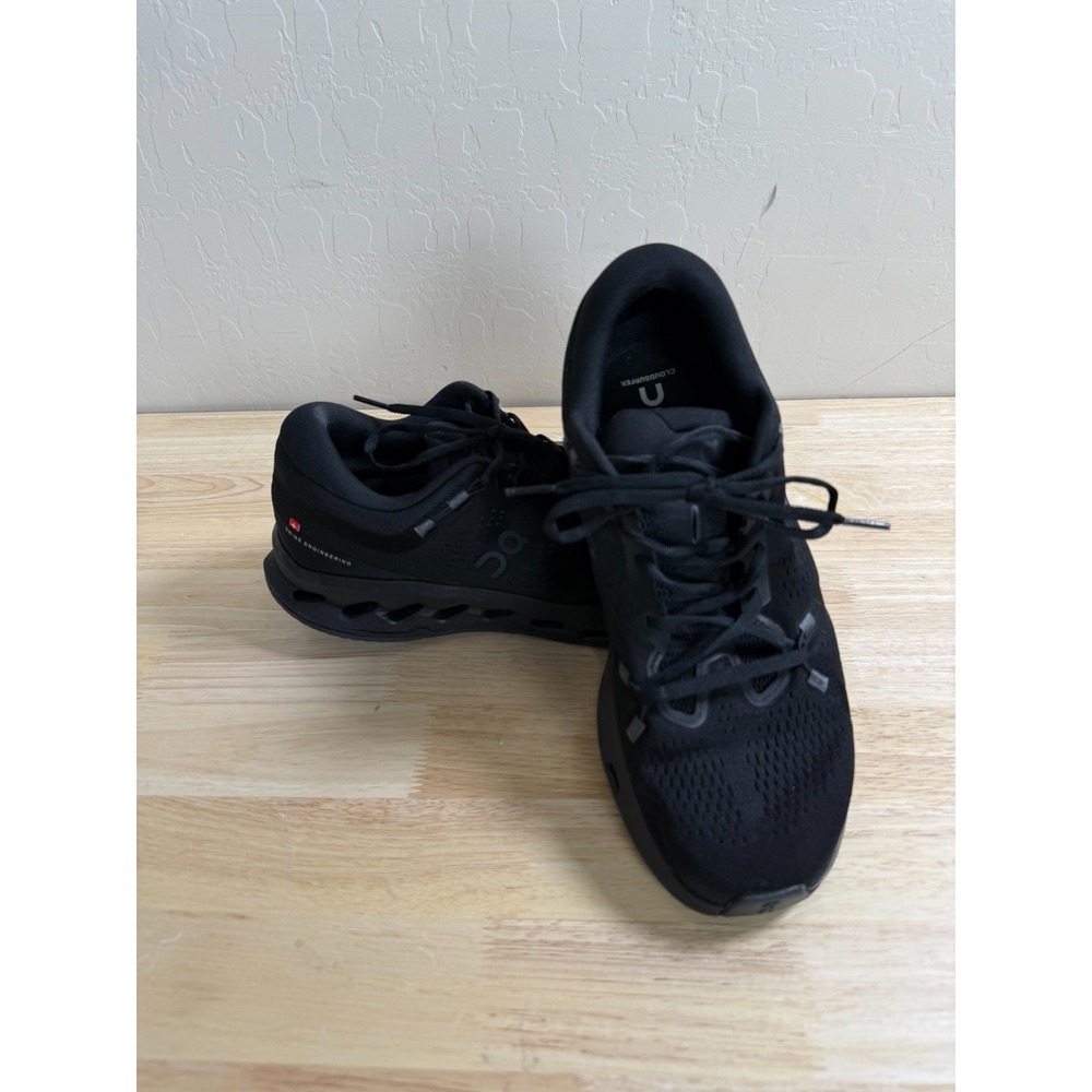 On Cloudsurfer 2 Shoes Mens Size 9.5 Black Eclipse Running Athletic Sneaker